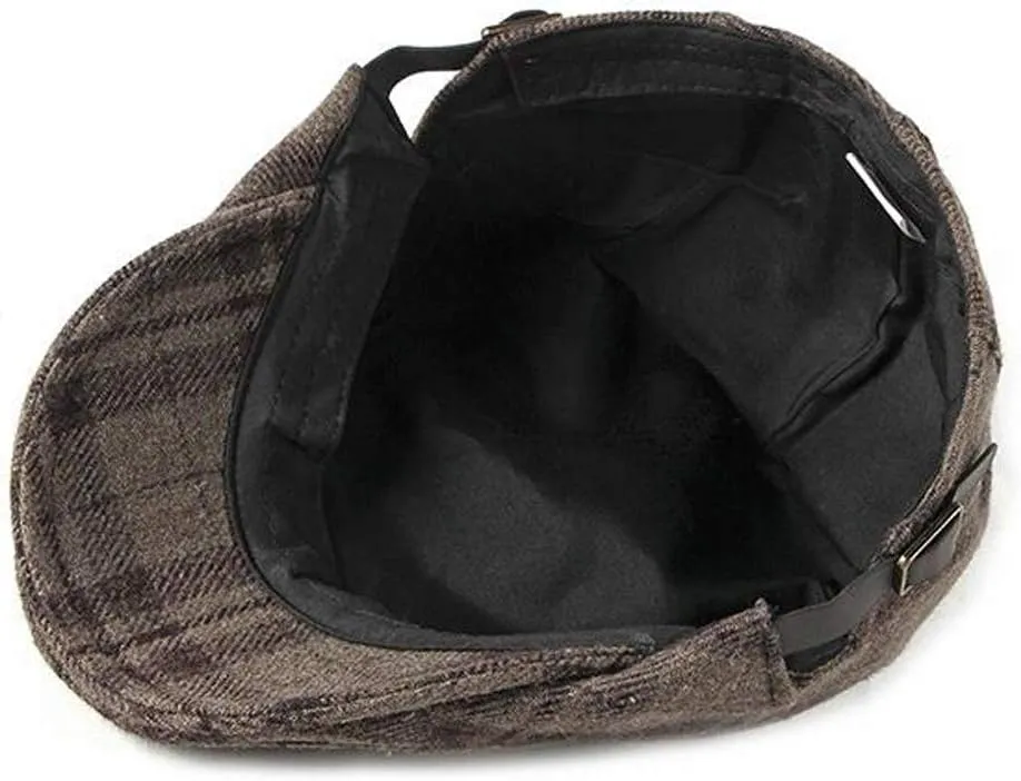 2 Pack Men's Cotton Flat Cap Ivy Gatsby Newsboy Hat