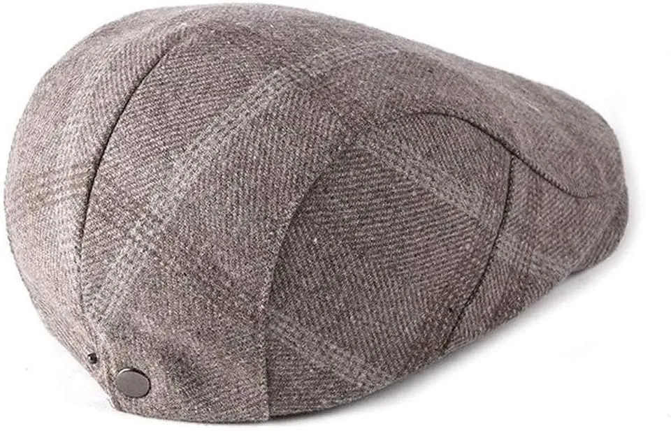 2 Pack Men's Cotton Flat Cap Ivy Gatsby Newsboy Hat