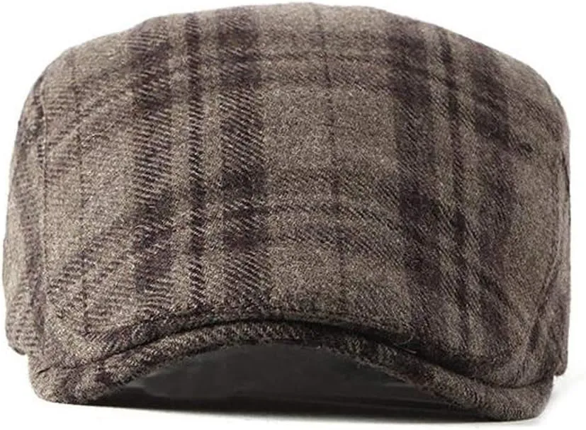 2 Pack Men's Cotton Flat Cap Ivy Gatsby Newsboy Hat