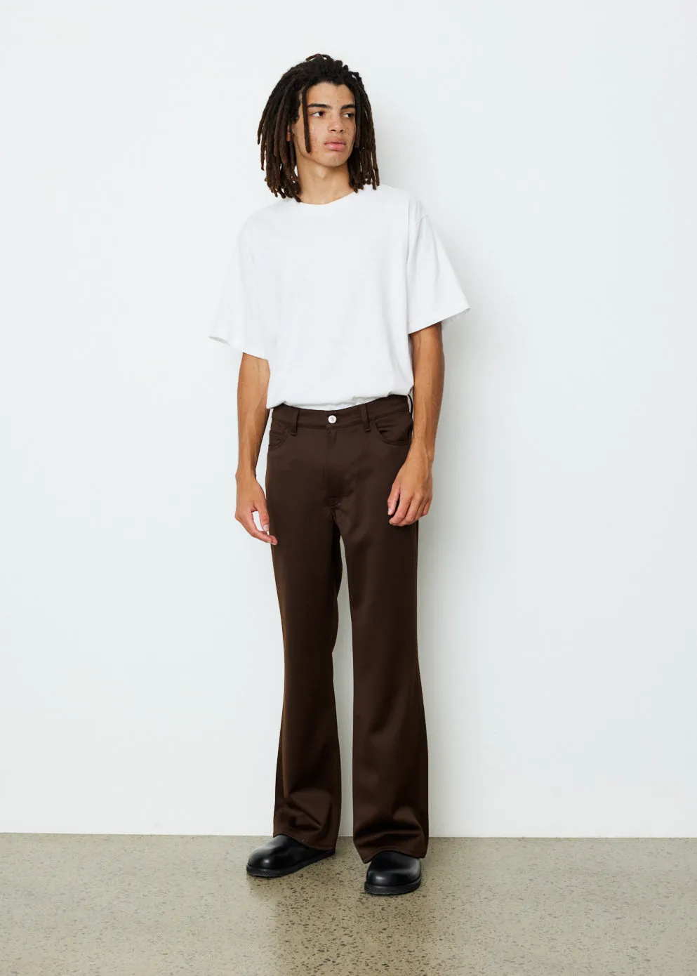 70s Cut Brown Exquisite Wool Pants