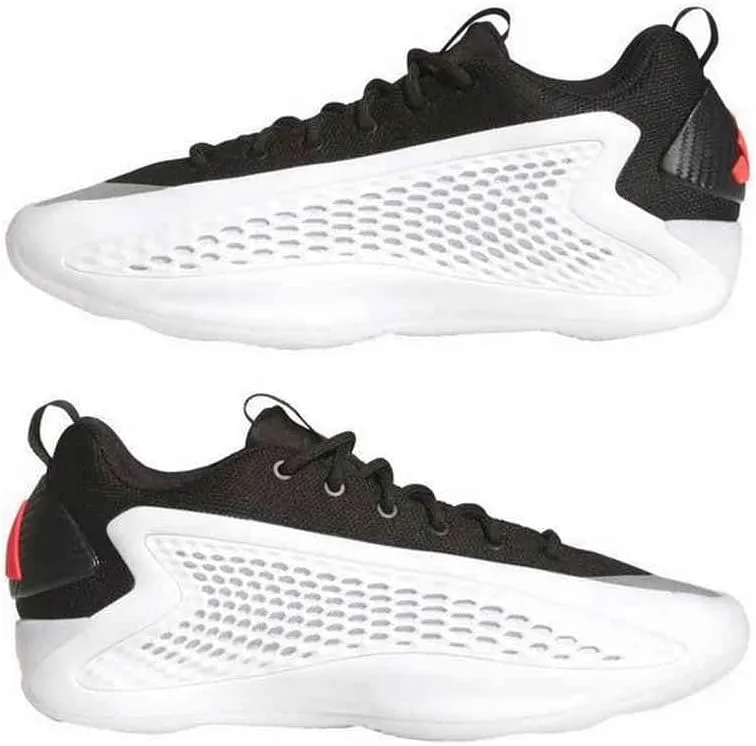 Adidas Anthony Edwards1 Low - Men's (JQ6140, Core Black/Footwear White/Lucid Red)
