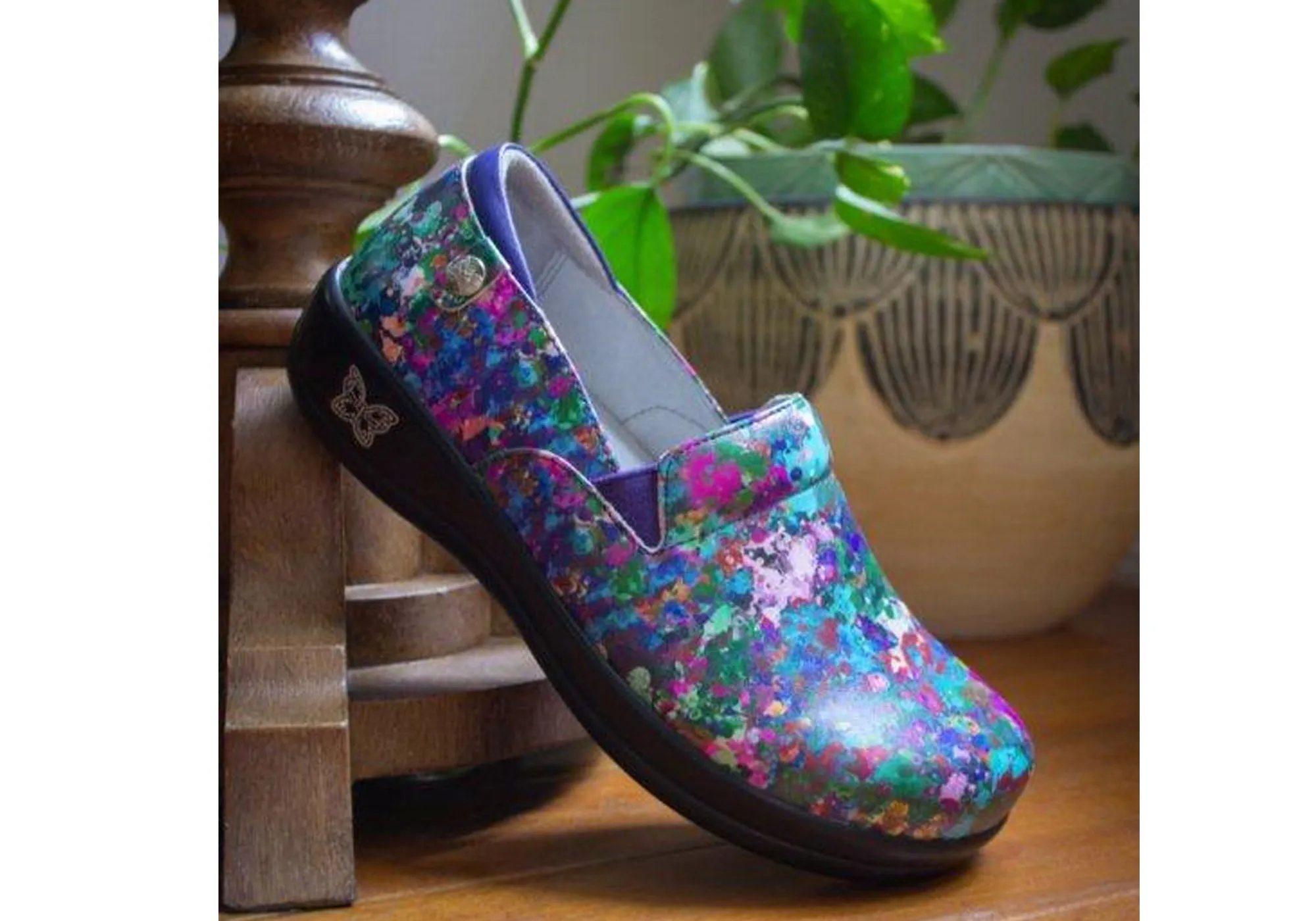 Alegria Keli Womens Comfortable Leather Slip On Shoes