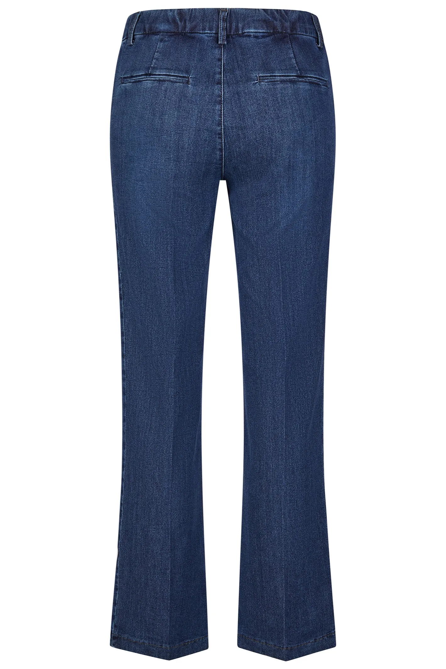 Anna Montana Pull-On Jeans Milano 1045 Used Stone Blue 51 Wide Leg