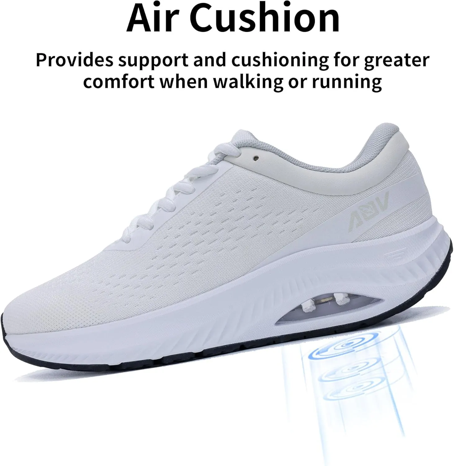 AOV Wide Toe Box Shoes Women Arch Support Walking Shoes for Plantar Fasciitis Orthotic Air Tennis Sneakers