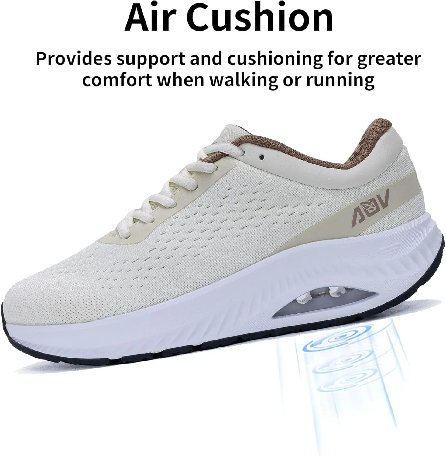 AOV Wide Toe Box Shoes Women Arch Support Walking Shoes for Plantar Fasciitis Orthotic Air Tennis Sneakers