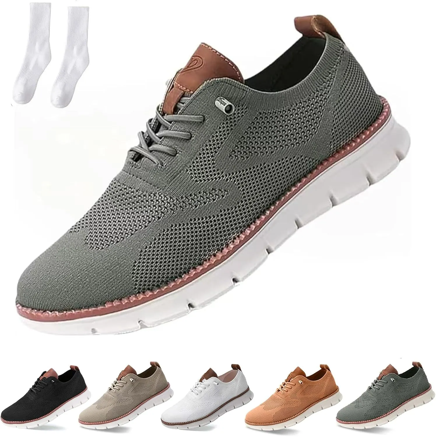 Auguscare Shoes Men, Breeze Shoes for Men, Mens Duddle Orthopedic Shoes with Adjustable Draw String