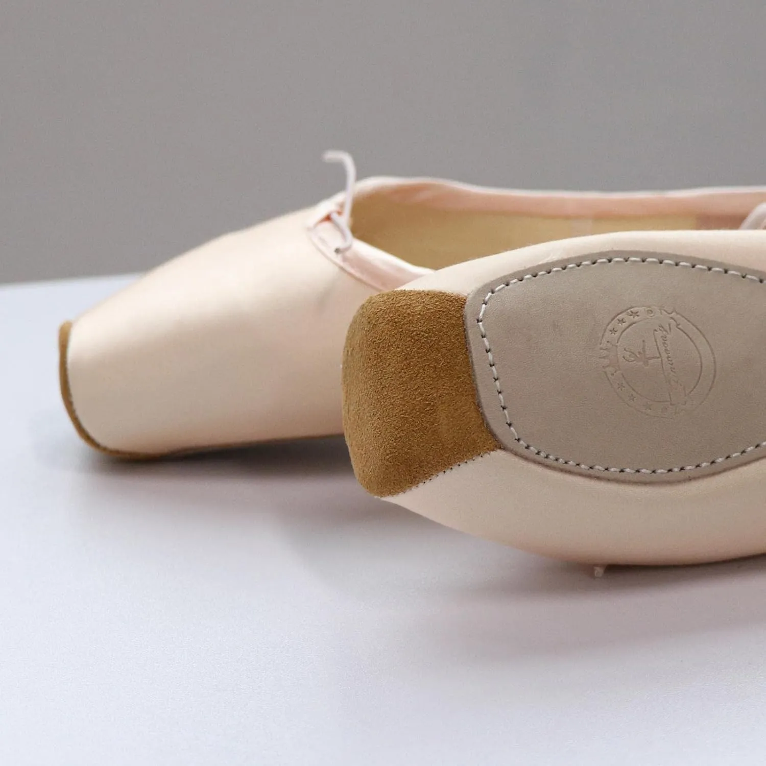 Ballet Flats for Women and Girls Satin Dance Shoes with Pre-Attached Ribbons