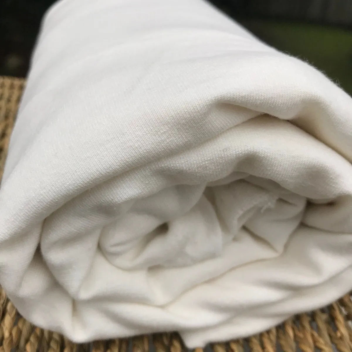 Bamboo Hemp Stretch Fleece Fabric by the Yard