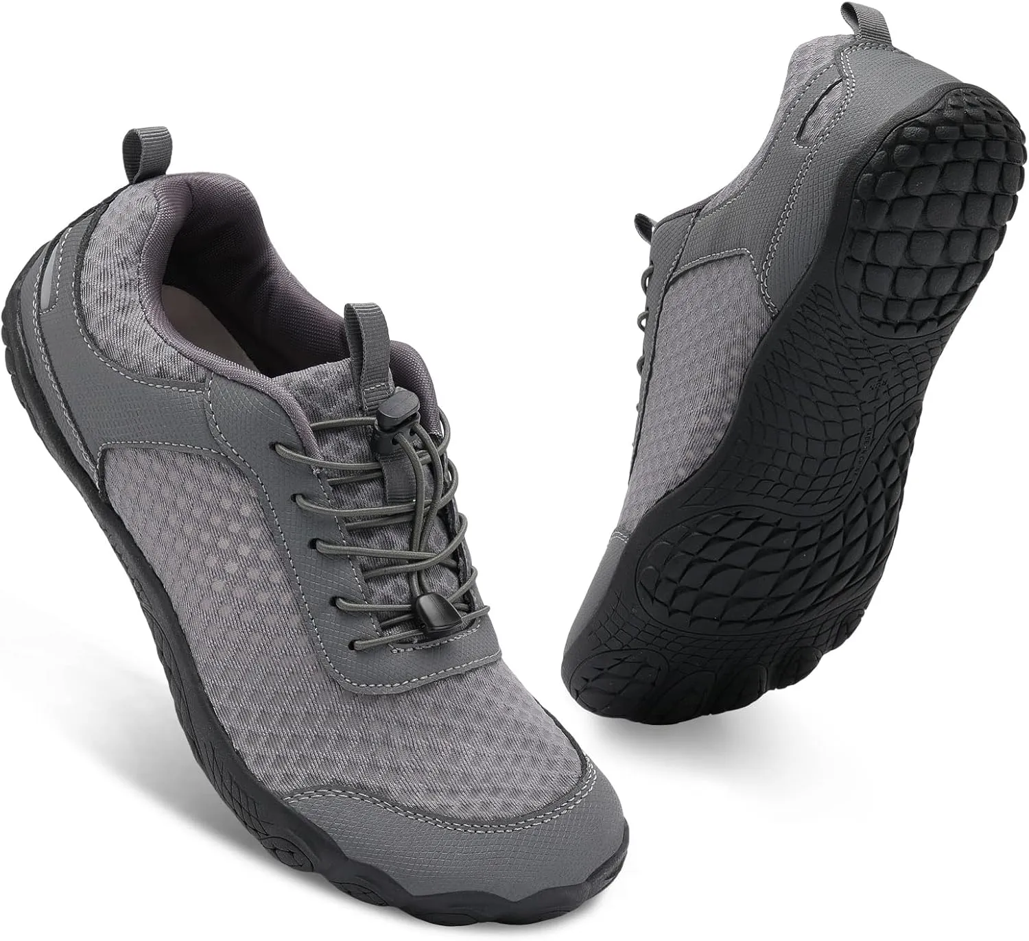 BARERUN Water Shoes Women Men Quick-Dry Wide Toe Athletic Hiking Water Sports Shoes Adjustable Zero Drop Barefoot Shoes for Beach Swim Kayaking Surfing Walking Training