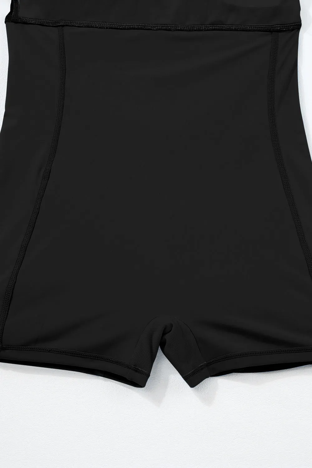 Black Spaghetti Strap Swim Dress – Sporty and Flattering Beachwear