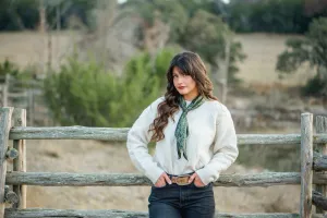 Blue B Western Boot Stitch Sweater