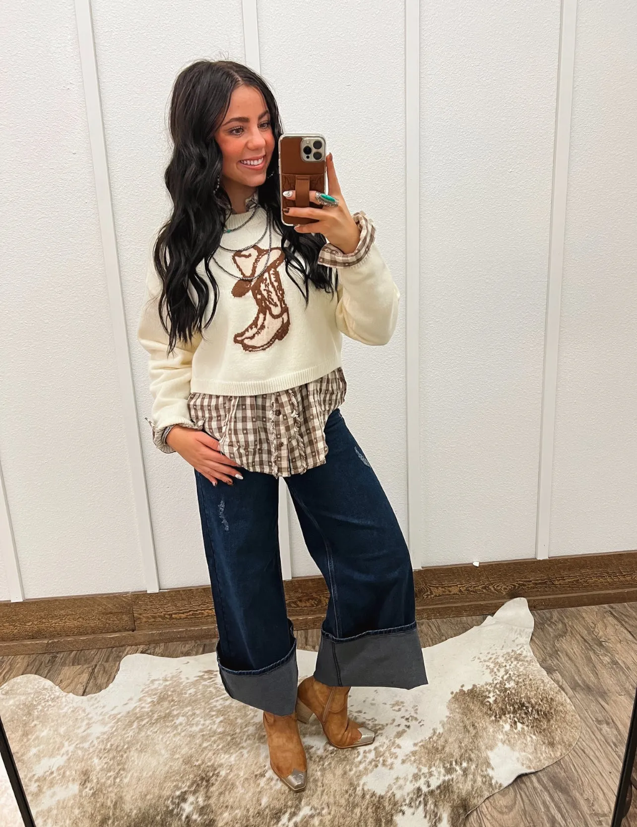 Boots on the Horizon Sweater