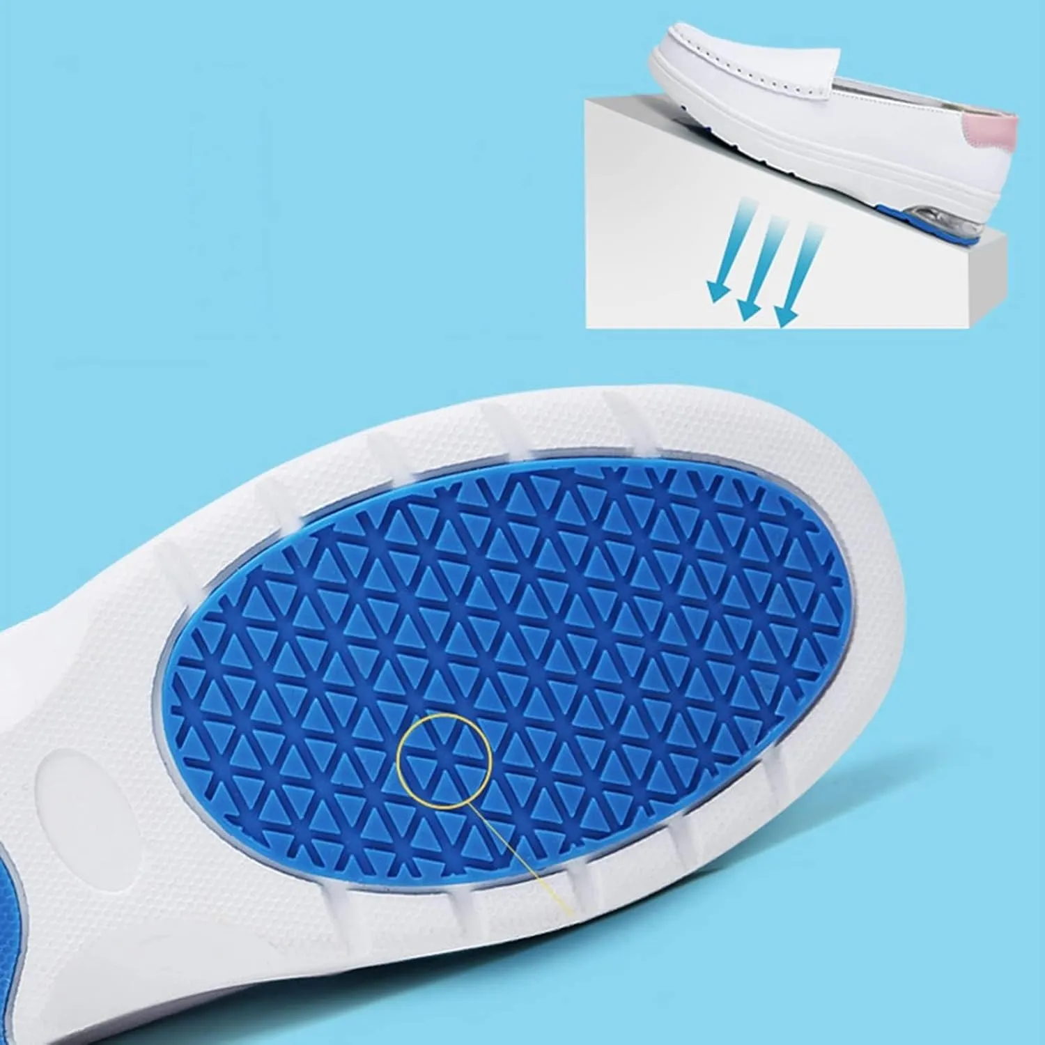 Bunions Nursing Shoes Women,Comfortable Breathable Healthcare Nurse Shoes,Professional Lightweight Chef Work Shoes,for Hospital Garden Kitchen