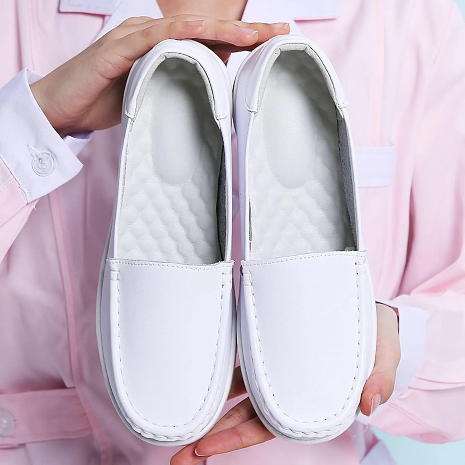Bunions Nursing Shoes Women,Comfortable Breathable Healthcare Nurse Shoes,Professional Lightweight Chef Work Shoes,for Hospital Garden Kitchen
