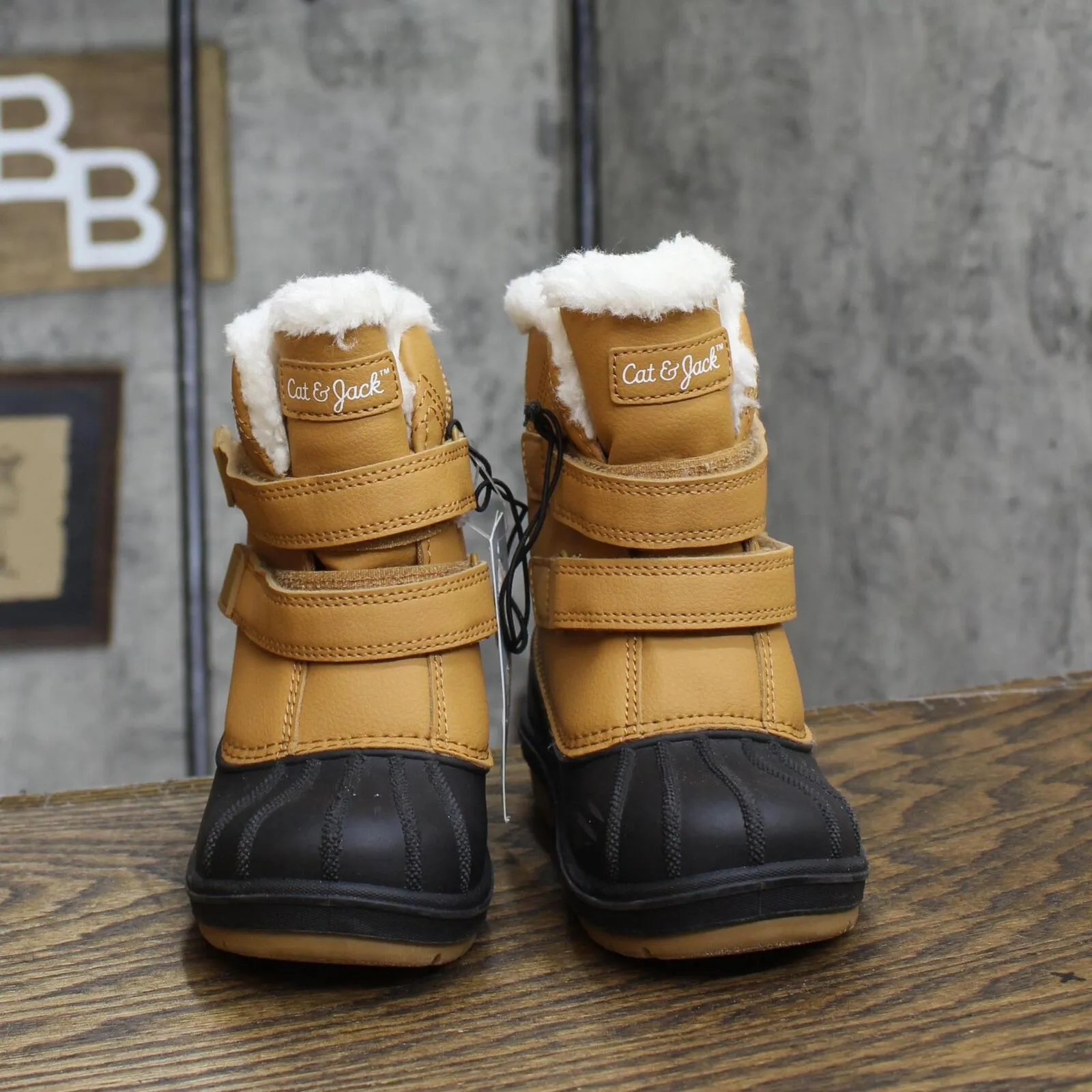 Cat & Jack Toddler Boys Denver Winter Boots 88236548 Cognac Brown 9T