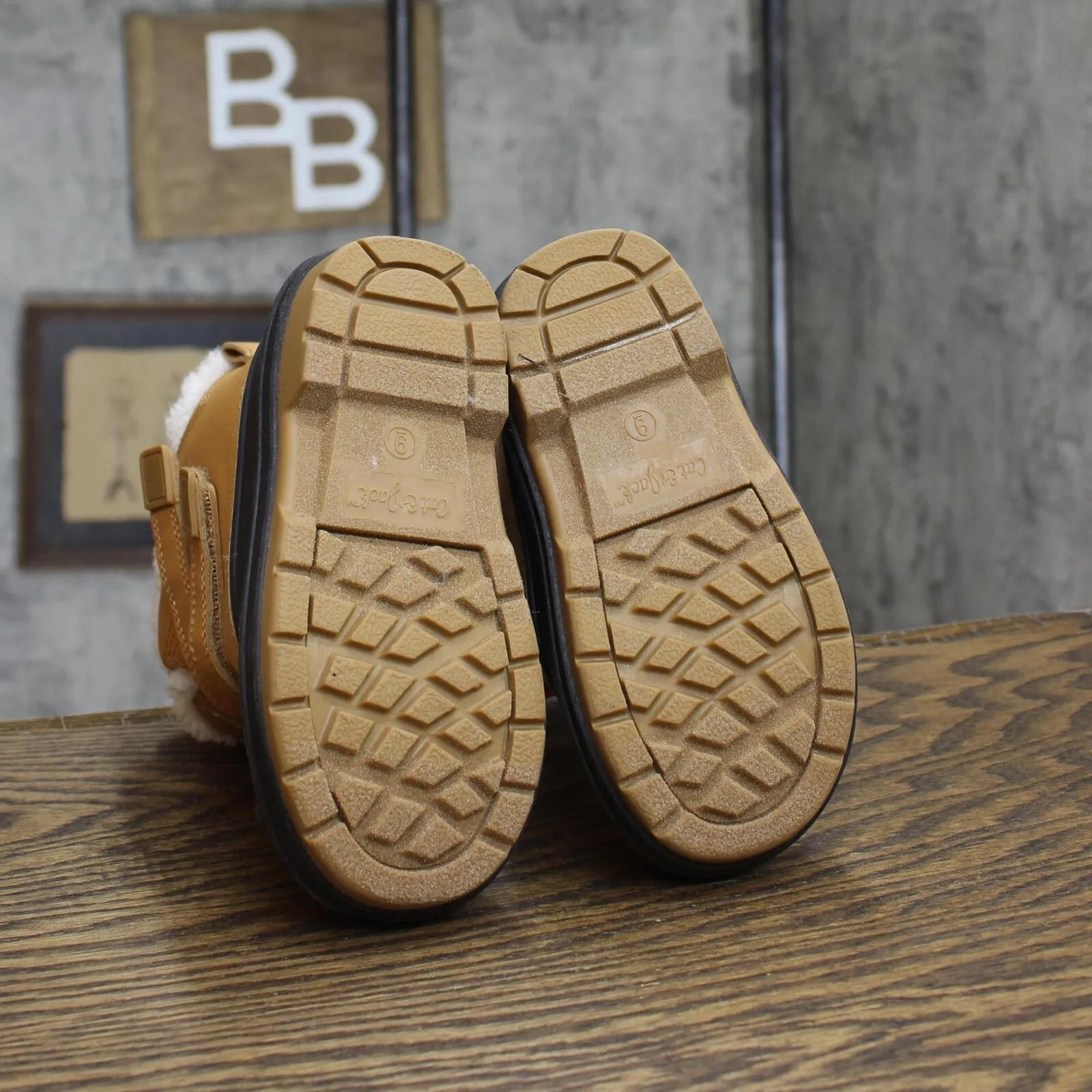 Cat & Jack Toddler Boys Denver Winter Boots 88236548 Cognac Brown 9T