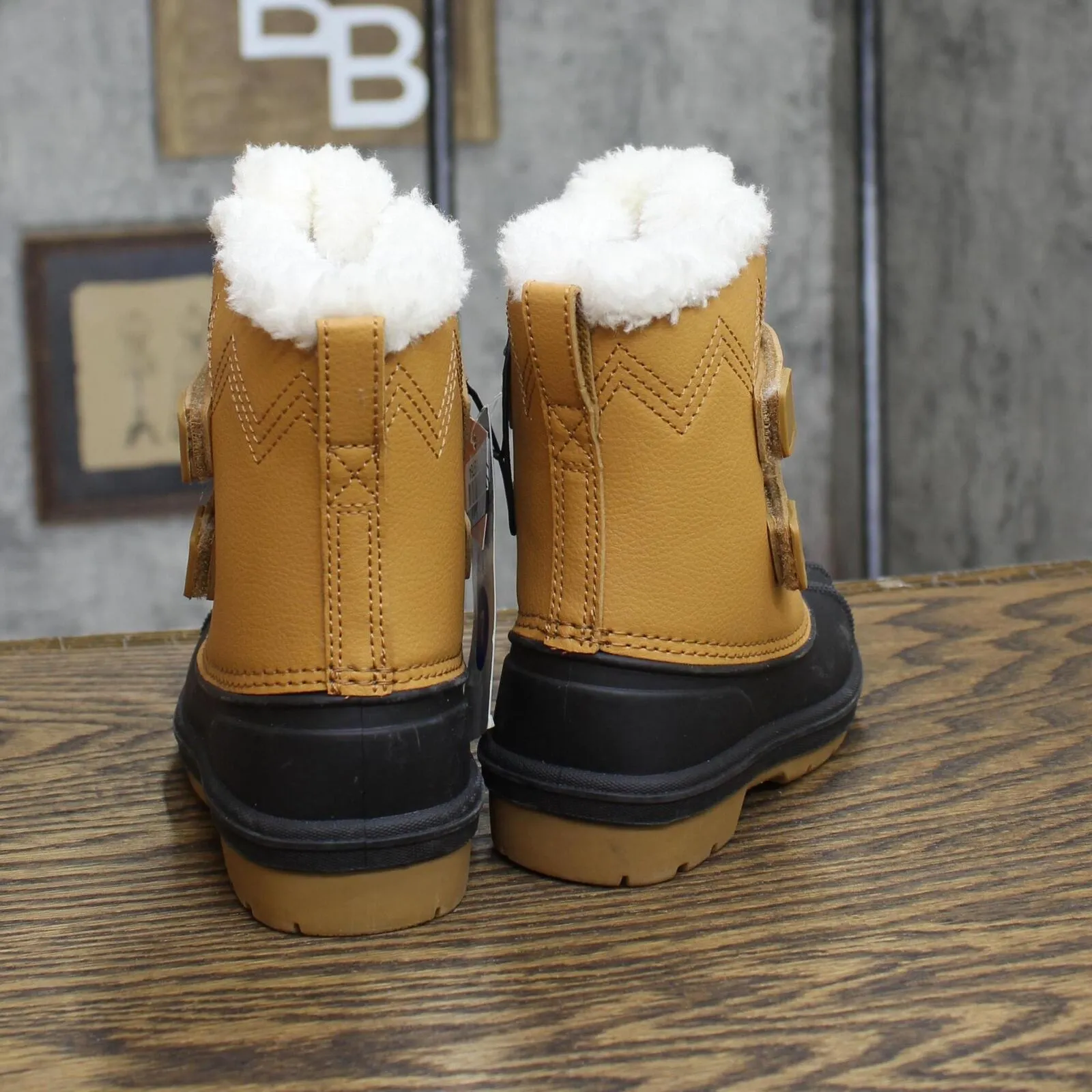 Cat & Jack Toddler Boys Denver Winter Boots 88236571 Cognac Brown 7T