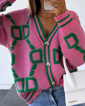 Chained - knit cardigan