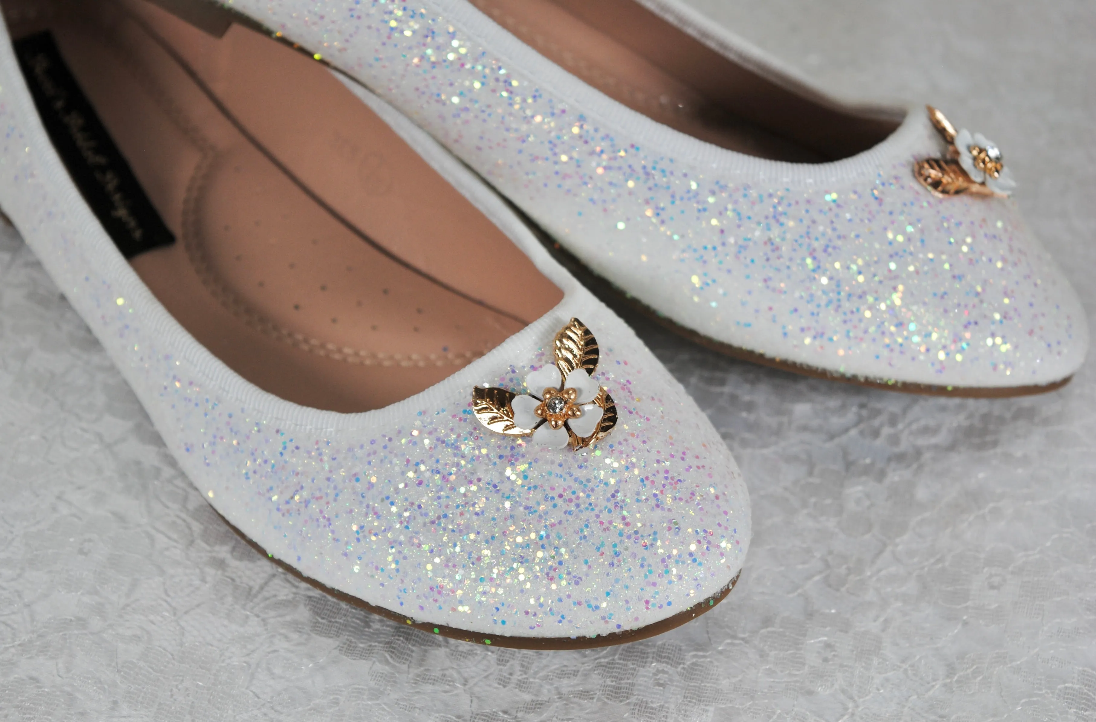 Cherry Blossom Ballet Flats | Wide Fit Available