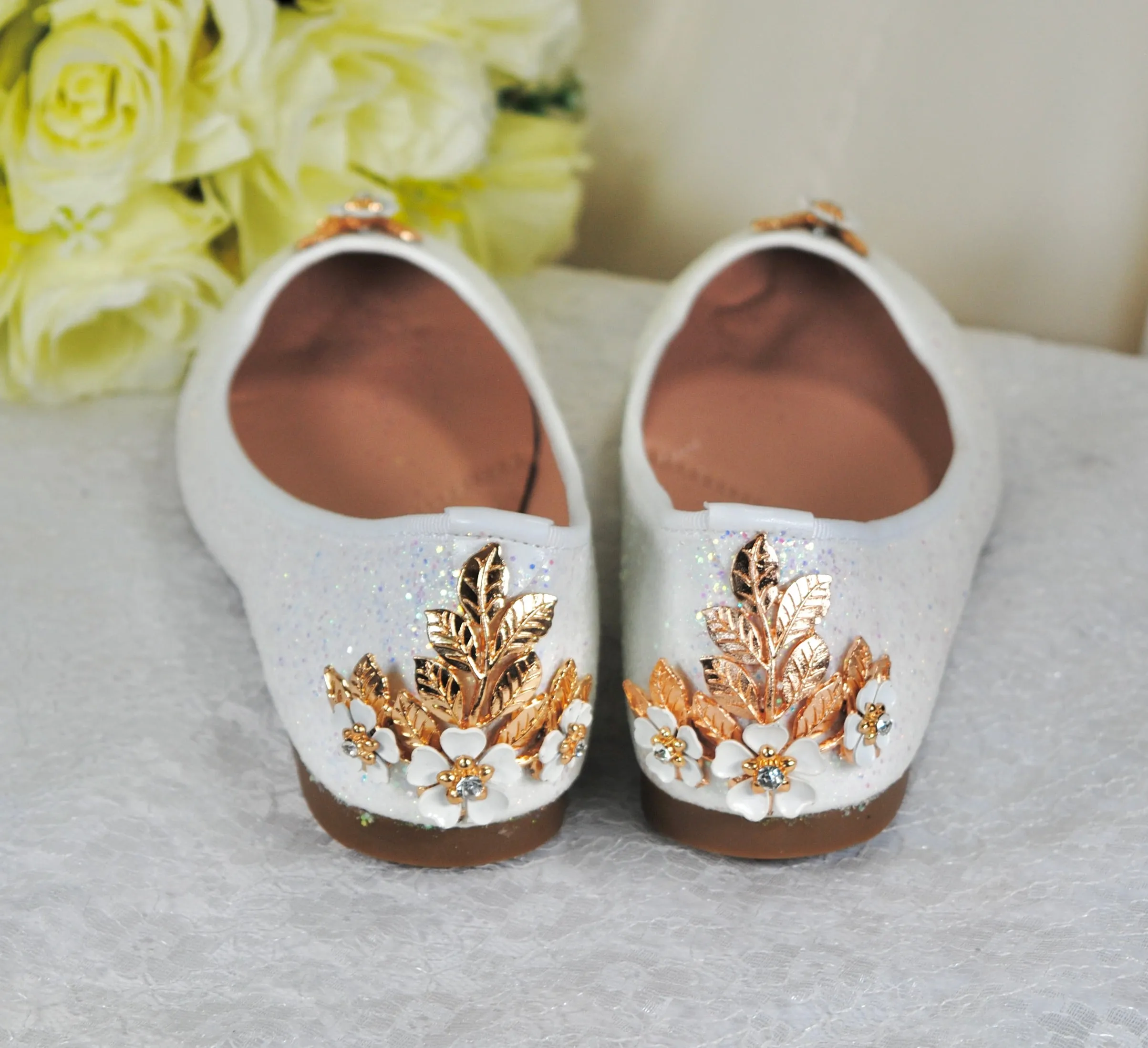 Cherry Blossom Ballet Flats | Wide Fit Available