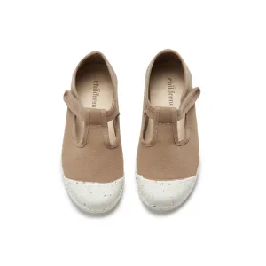 Children Chic ECO-Friendly T-Band Sneakers in Camel
