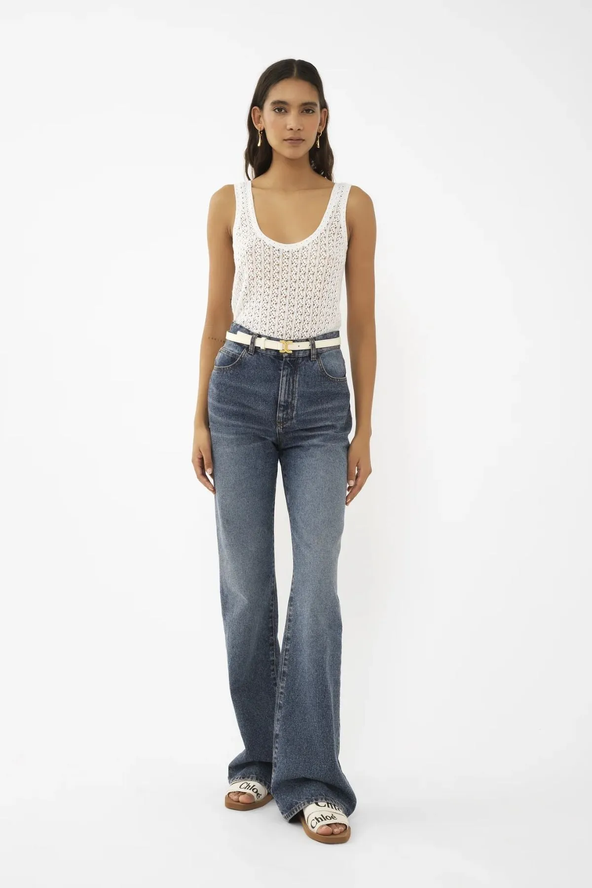 Chloé Recycled Denim Jeans - Faded Denim