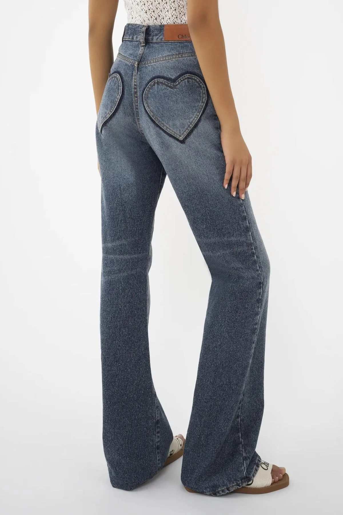 Chloé Recycled Denim Jeans - Faded Denim