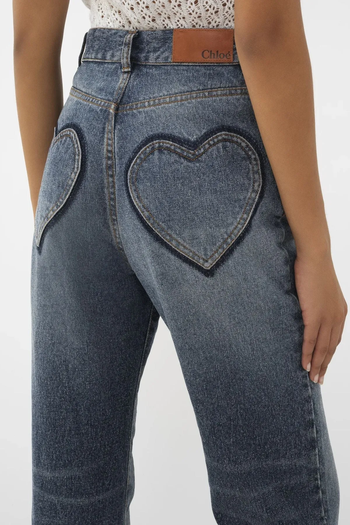 Chloé Recycled Denim Jeans - Faded Denim