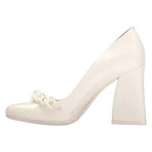 Chunky Beaded Round Toe Luxury High Heels
