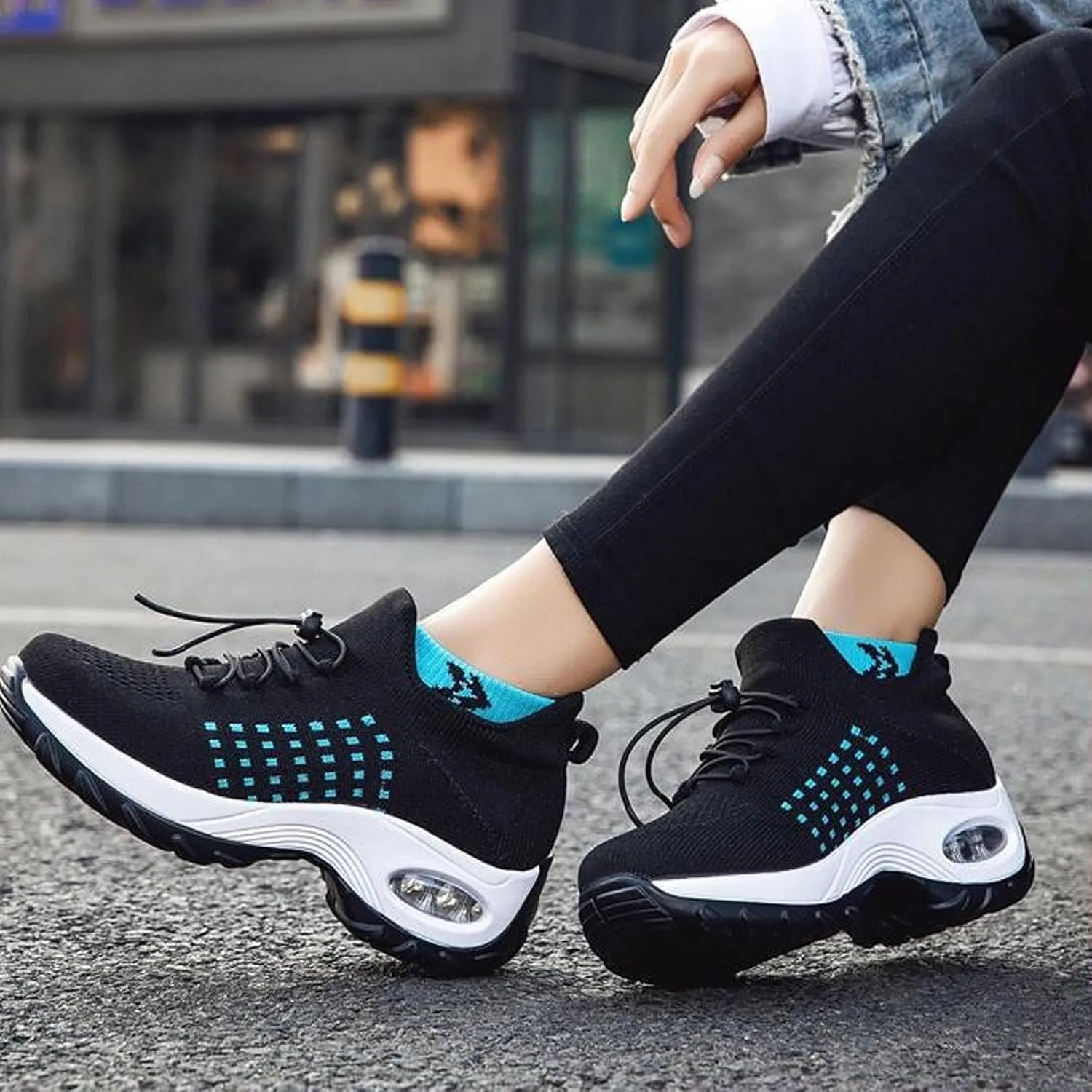 Comfort Wear Shoes for Women, Comfort Wear Orthowear Shoes, Ortho Stretch Cushion Orthopedic Shoes(Blue,10)