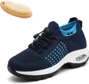 Comfort Wear Shoes for Women, Comfort Wear Orthowear Shoes, Ortho Stretch Cushion Orthopedic Shoes(Blue,10)