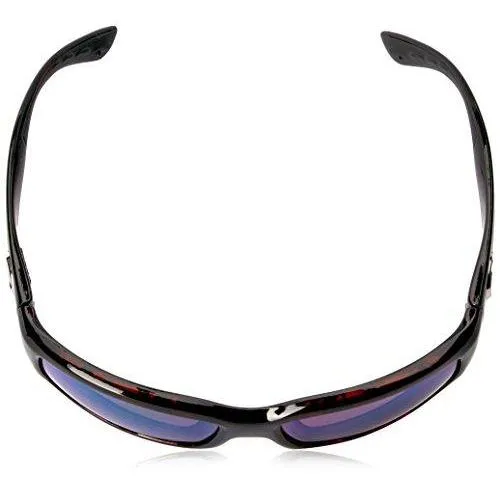 Costa del Mar Unisex-Adult Fantail TF 10 OGMGLP Polarized Iridium Rectangular Sunglasses, Tortoise, 59.3 mm