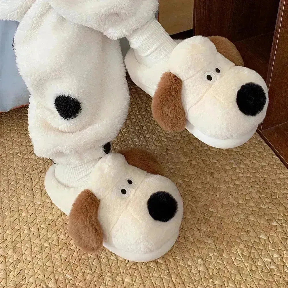 Cozy Paws Plush Slippers