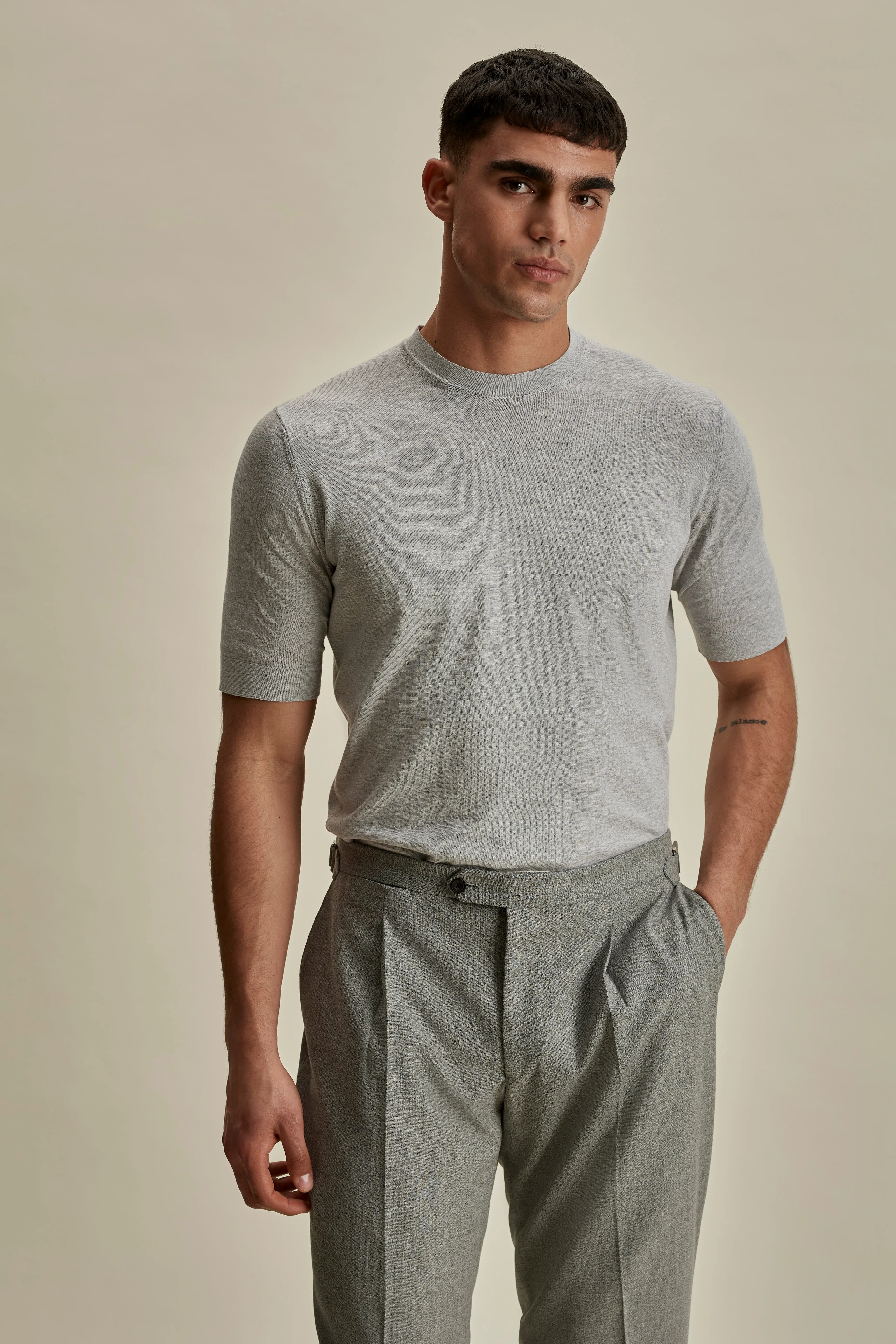 Crepe Cotton T-Shirt