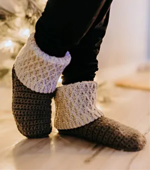 Crochet Kit - Fireside Crochet Slipper Boots