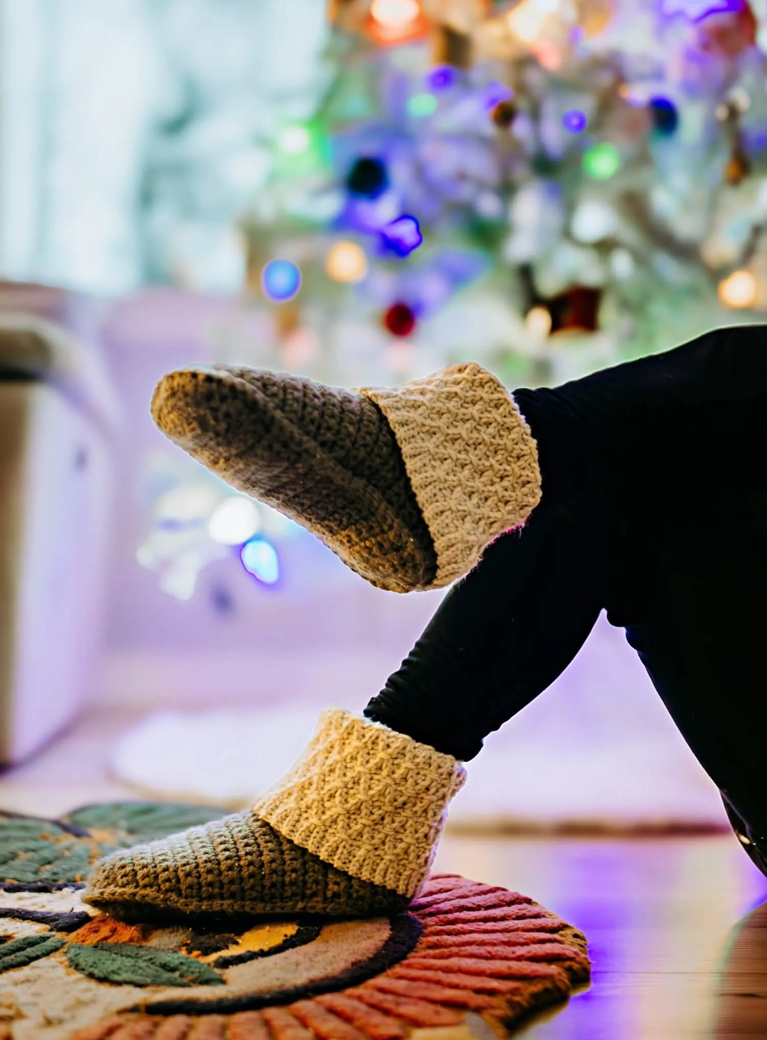 Crochet Kit - Fireside Crochet Slipper Boots