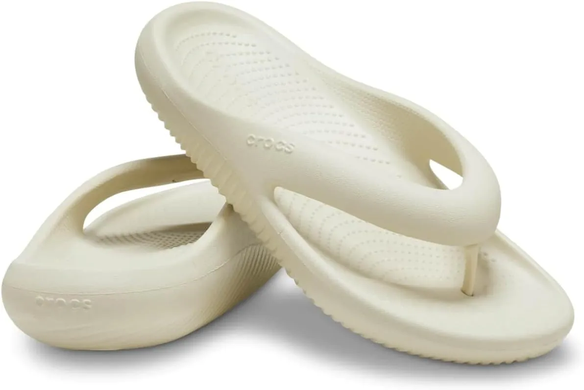 Crocs Unisex-Adult Mellow Flip Flops, Recovery Flip Flop Slides