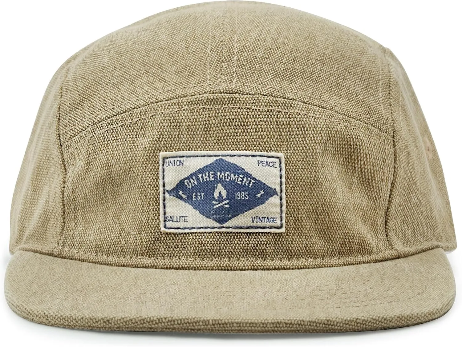 Croogo 5 Panel Hat Flat Brim Baseball Cap Snapback Hats for Men Vintage Trucker Dad Hat Hip Hop Street Style Skateboard Hats