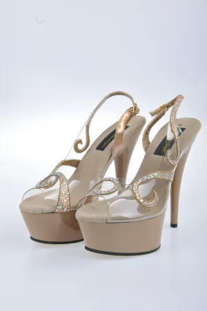 Crystal Swirl Heel