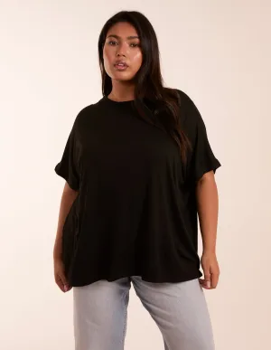 Curve Floral Crochet Back Top