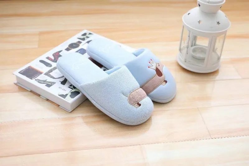 Dach Everywhere™ Royal Dachshund Plush Slippers