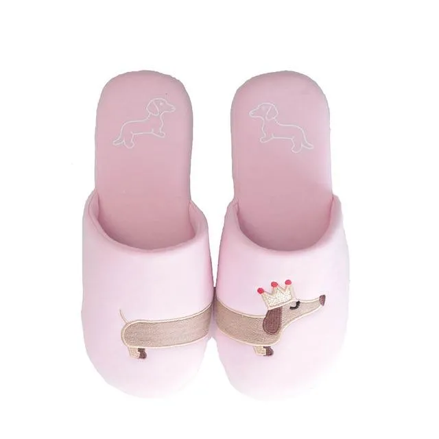 Dach Everywhere™ Royal Dachshund Plush Slippers