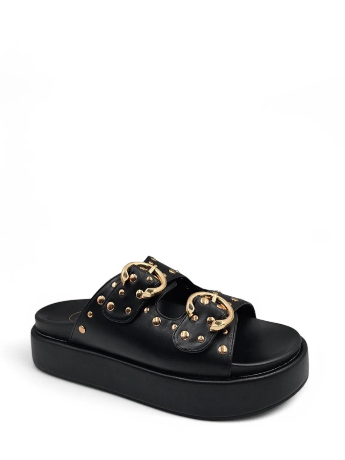 Dona Flats Buckle Sandals