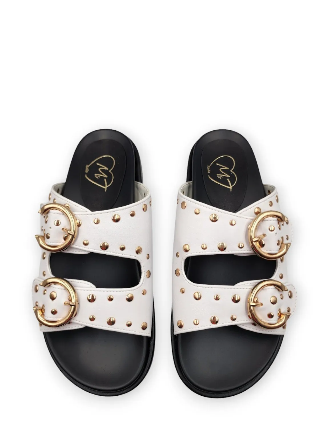 Dona Flats Buckle Sandals