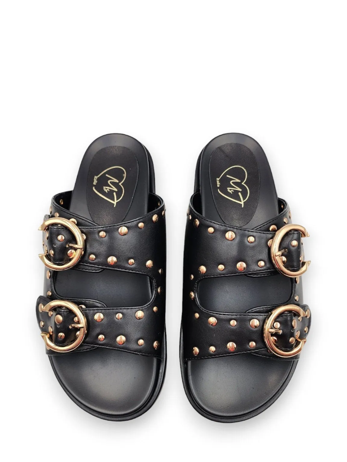 Dona Flats Buckle Sandals