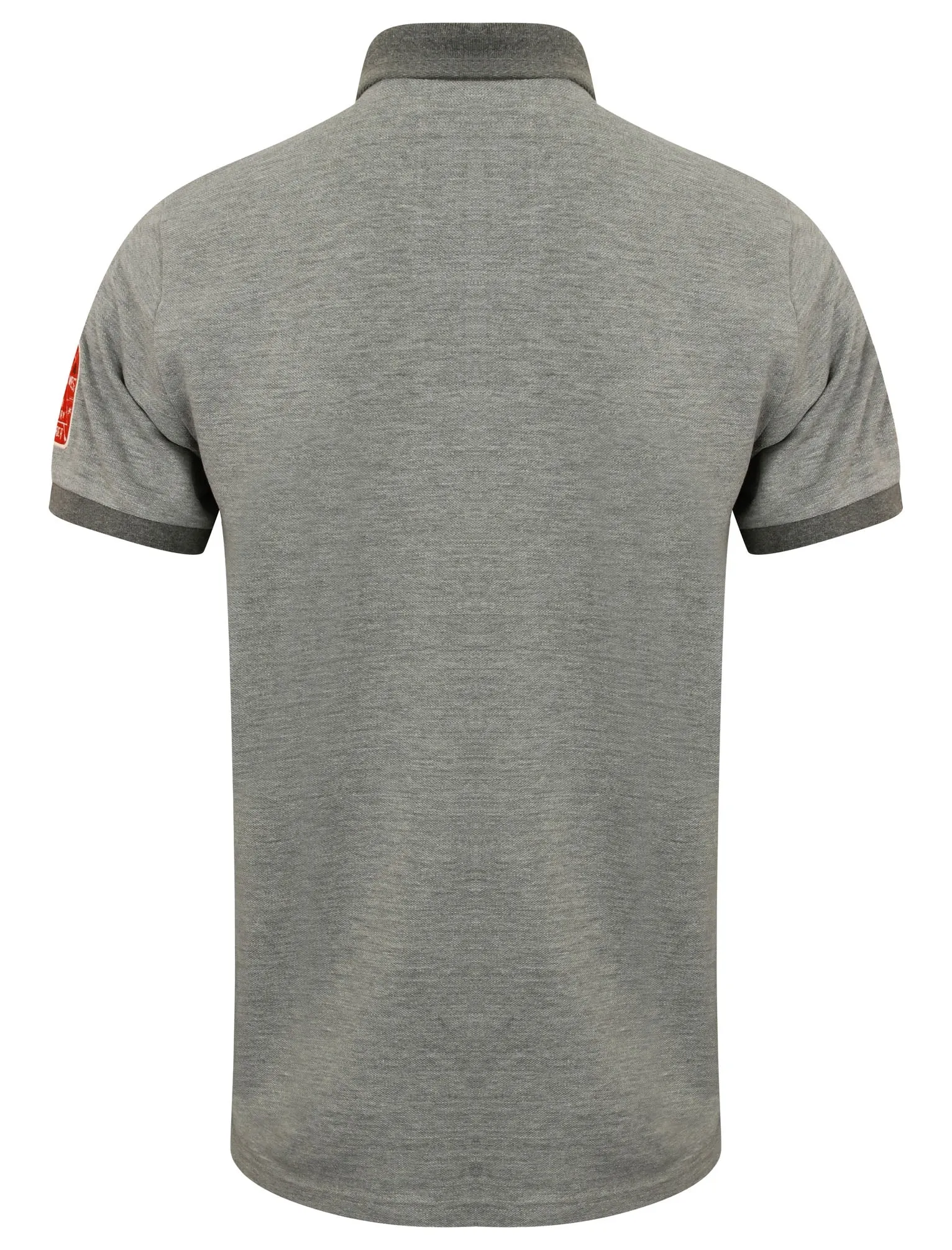 Downton Pique Polo Shirt in Light Grey Marl - Tokyo Laundry