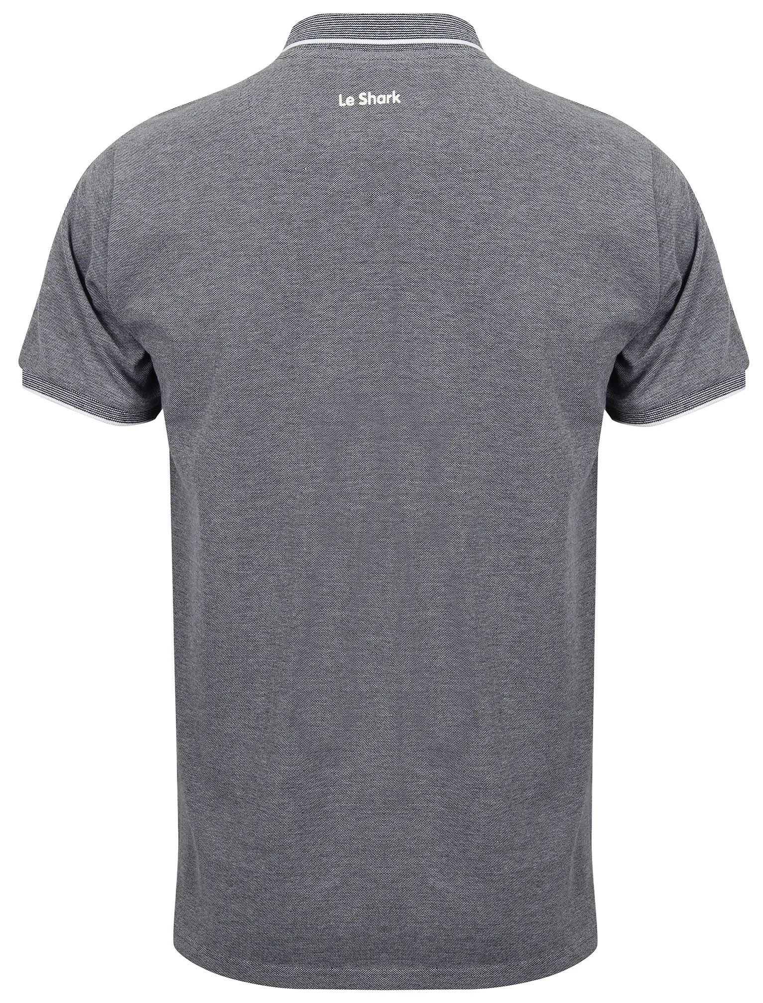 Duthie Birdseye Pique Polo Shirt in Navy / White - Le Shark