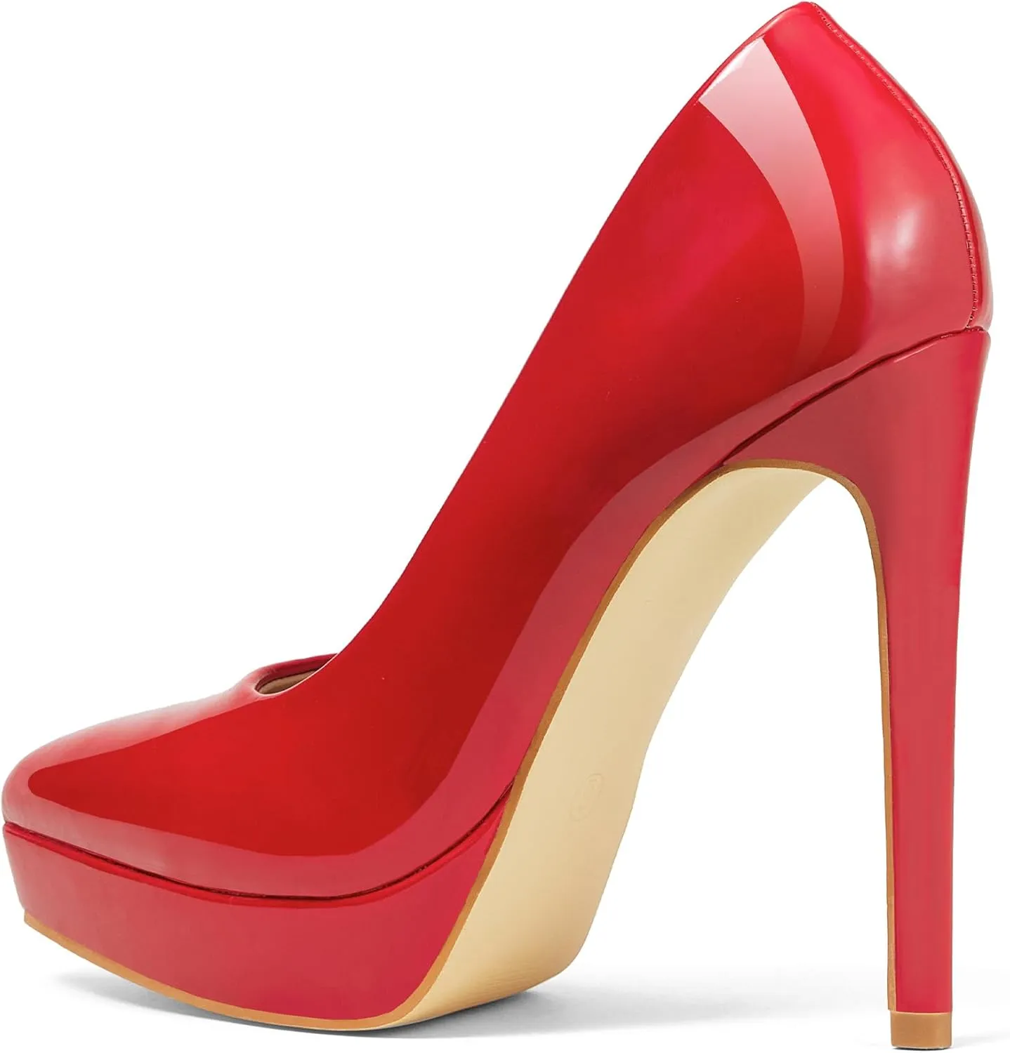 Elisabet Tang Women's Pumps,4.7 Inch High Platform Stiletto Heels for Dressy,with Comfy Pointy Closed Toe at Work Dating Wedding Party Prom Church