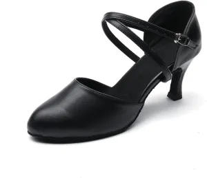 Exgingle Black Dance Heels for Women Jazz Dancing Shoes for Girls Contemporary Shoes