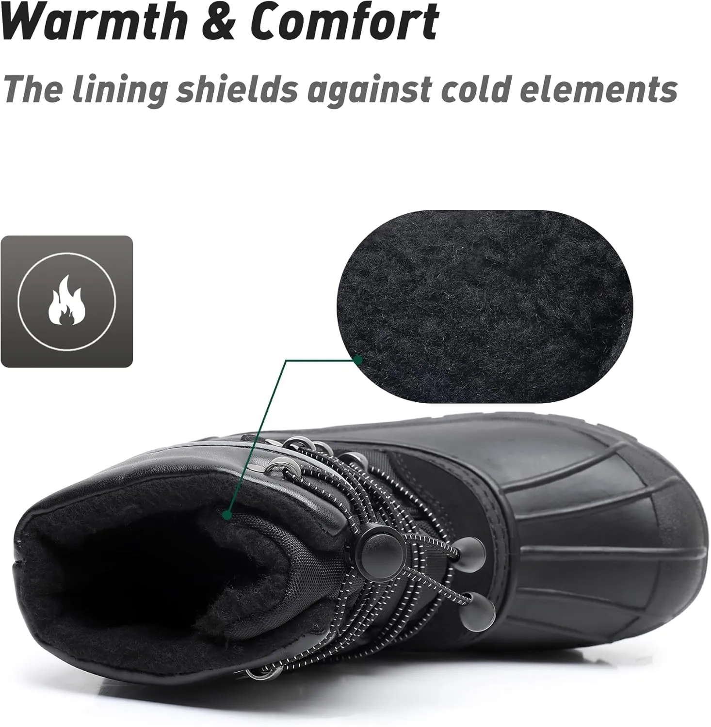 Felabo Kids Boys Girls Snow Boots Water-Resistant Winter Boots with Warm Lining & Anti-Slip Sole (Little Kid/Big Kid)
